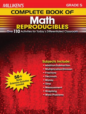 cover image of Milliken's Complete Book of Math Reproducibles - Grade 5